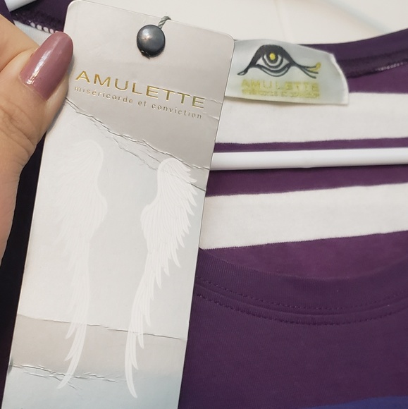 Amulette "I am a wonder of the world" striped tee - Picture 5 of 6